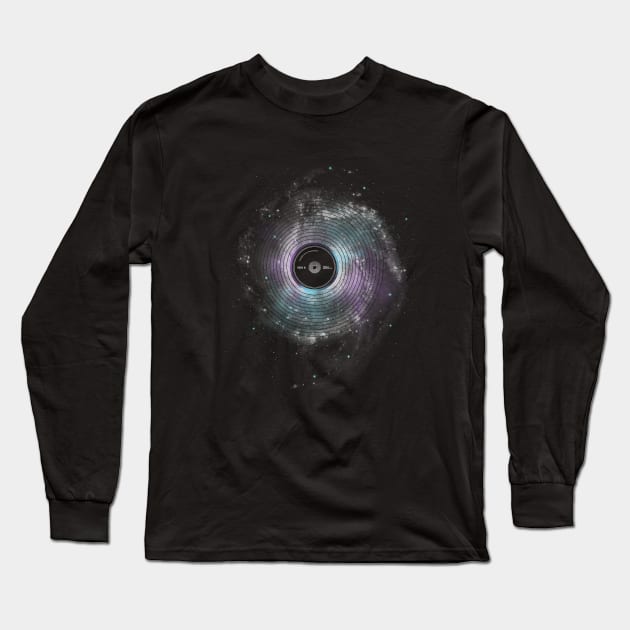 Space Music Long Sleeve T-Shirt by expo